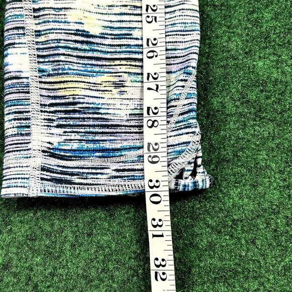 Lululemon True Self Crop II‎ Womens Size 8 Blurry Belle Blue White Leggings - Picture 5 of 7